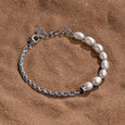 Wise Guidance - Pearl Triple Chain Mantra Bracelet