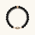 Expanding Consciousness - Black Onyx Evil Eye Charm Bracelet