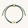 Gleaming Spirituality - Green String Evil Eye Charm Bracelet