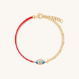 Positive Outcome - Red String Evil Eye Charm Bracelet