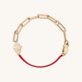 Exuberant Optimism - Red String Chain Hamsa Bracelet