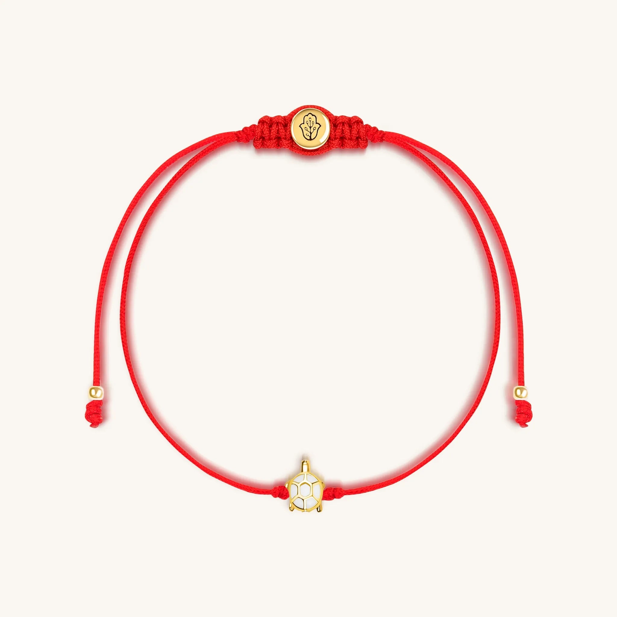 Patience and Protection - Turtle Red String Bracelet