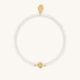 Divine Connection - Moonstone Lotus Charm Bracelet