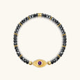 The Intuitive Eye Gold Hematite Beads Bracelet