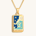 Charitable Spirit - Aquarius Card Necklace