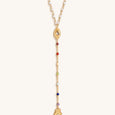 Supreme Awakening - Moonstone Chakra Rosary Necklace