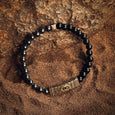 Karma and Luck  Bracelet  -  Spiritual Grounding - Evil Eye Hematite Matte Onyx Bracelet