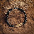Karma and Luck  Bracelet  -  Progressive Originality - Aquarius Black Onyx Zodiac Bracelet