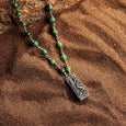 Karma and Luck  Necklace  -  Mystical Power - Jade Stone Dragon Charm Necklace