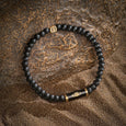 Karma and Luck  Bracelet  -  Prosperous Journey - Matte Onyx Evil Eye Charm Bracelet