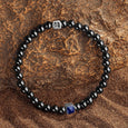 Karma and Luck  Bracelets - Mens  -  Ancient Wisdom – September Birthstone Lapis Lazuli Onyx Bracelet
