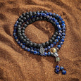 Karma and Luck  Bracelets - Mens  -  SS 4 x Mala bracelet/ Necklace Lapis/ Lava