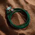 Nurturing Spirit - Green String Triple Wrap Bracelet