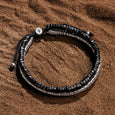 Spiritual Grounding - Onyx Heishi Bracelet