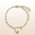 Omniscient Purity - Labradorite Heart Charm Bracelet