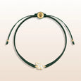 Nurturing Presence - Green String Elephant Charm Bracelet