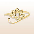 Spiritual Enlightenment - Lotus Charm Arm Cuff