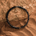 Karma and Luck  Bracelets - Mens  -  Guarding Consciousness -Black Onyx Evil Eye Charm Bracelet